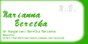 marianna beretka business card